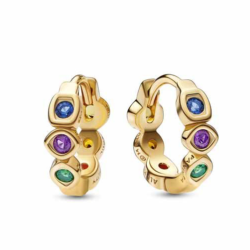 Pandora Marvel x Pandora Infinity Stones Hoop Earrings korvakorut 262567C01