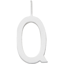 Design Letters Archetype Charm 16 mm Silver A-Z Q