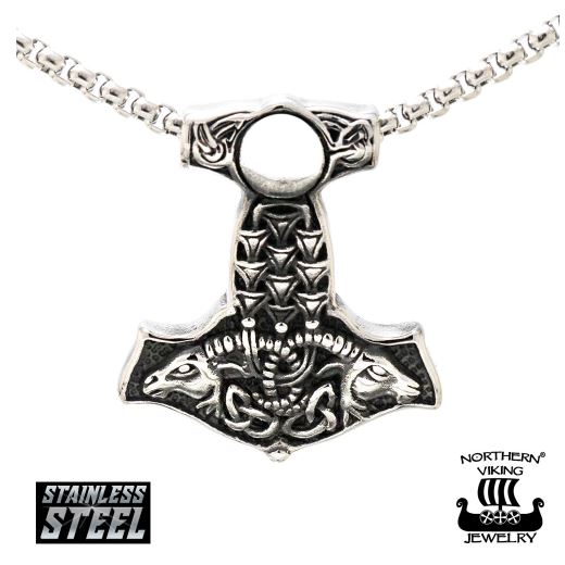 Northern Viking Jewelry Goat Thorin Vasara -kaulakoru 50 cm NVJRS084