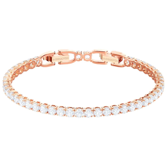 Swarovski Tennis Deluxe kristallirannekoru, ruusukullanvärinen
