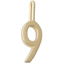 Design Letters Lucky Numbers 10 mm Gold 0-9 No. 009