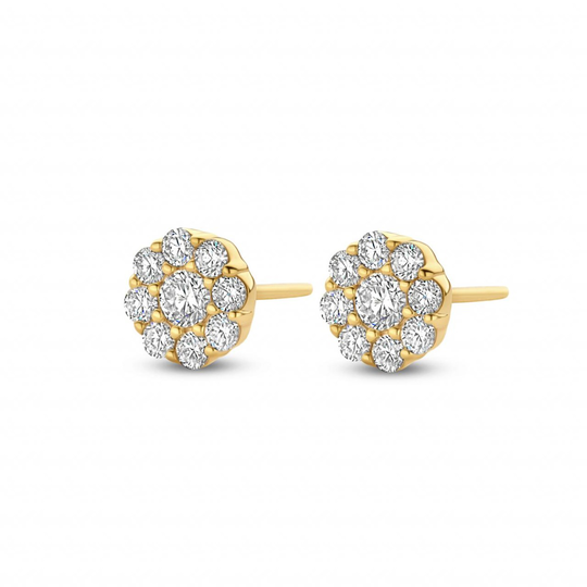 Spirit Icons Vanity Stud 14 Karaatin Kulta Korvakorut Ja Timantteja 0,68 Carat W/vs S44466
