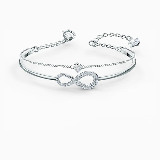 Swarovski Infinity kristallirannekoru, valkoinen