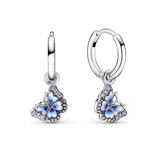 Pandora Blue Butterfly Hoop korvakorut 290778C01
