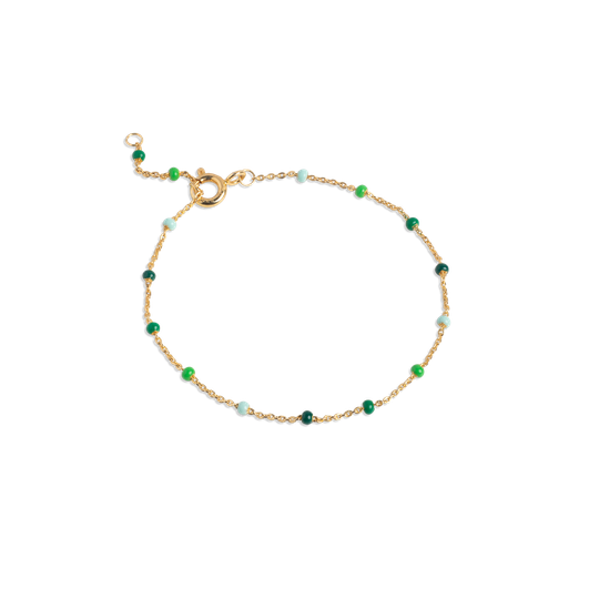 Enamel Lola Kullattu Hopea Rannekoru B66G-SPRING