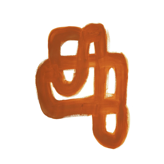 Paper Collective Orange Brush juliste 50x70 cm