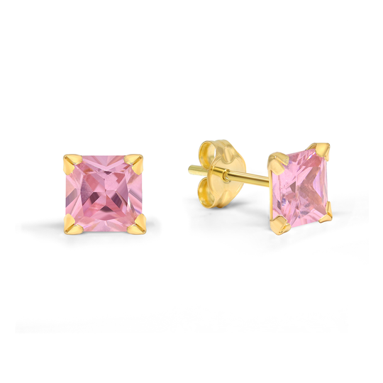 Kultaiset korvakorut, vaaleanpunainen 134761pink