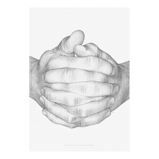 Paper Collective Folded Hands juliste 50x70 cm