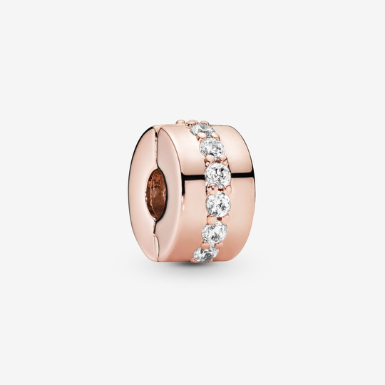 Pandora Clip Ruusukullattu Hopea Riipus Ja Zirkonia 781972CZ