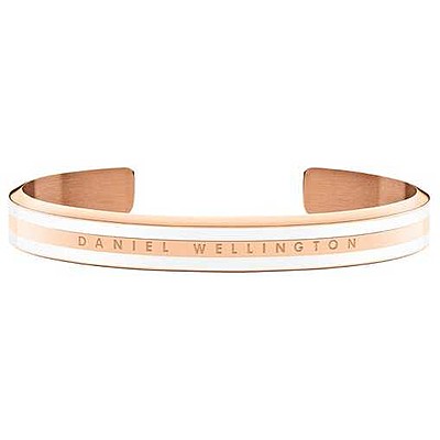 Daniel Wellington Rose Gold Satin White -rannekoru (koko M) DW00400069