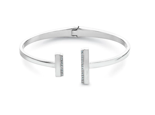Calvin Klein Minimal Linear Bangle Ruostumaton Teräs Rannekoru Ja Zirkonia 35000160