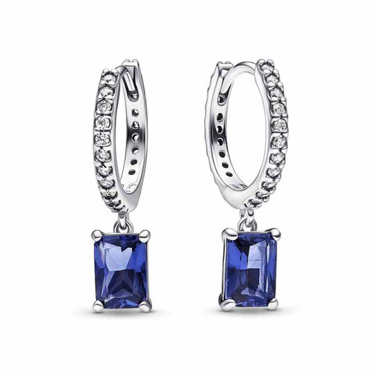 Pandora Timeless Blue Rectangular Sparkling korvakorut 292381C01