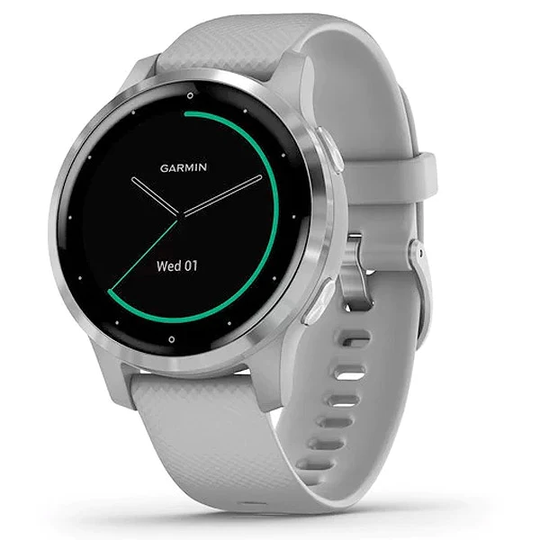 Garmin Vivoactive 4S utuharmaa ja hopea 40 mm, monilajiälykello 010-02172-02