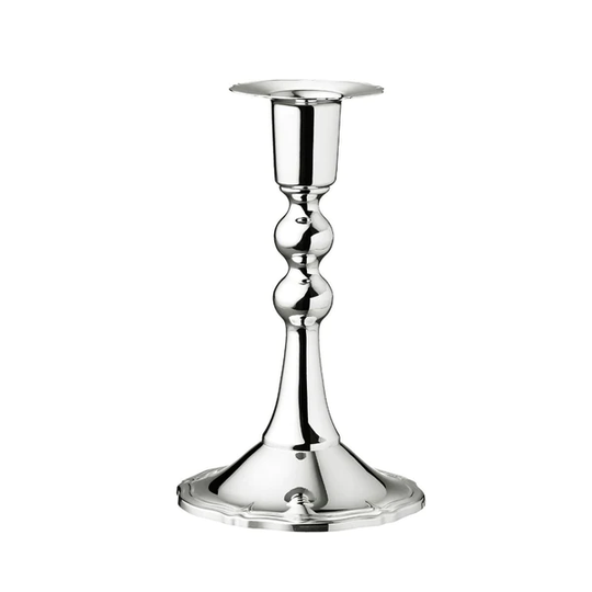 Chippendale kynttilänjalka 137 mm, hopeaa
