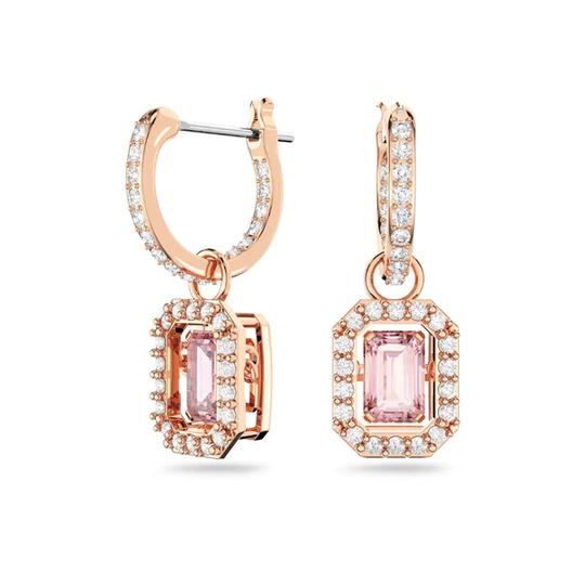 Swarovski Millenia korvakorut, ruusukullan värinen ja pinkit kristallit