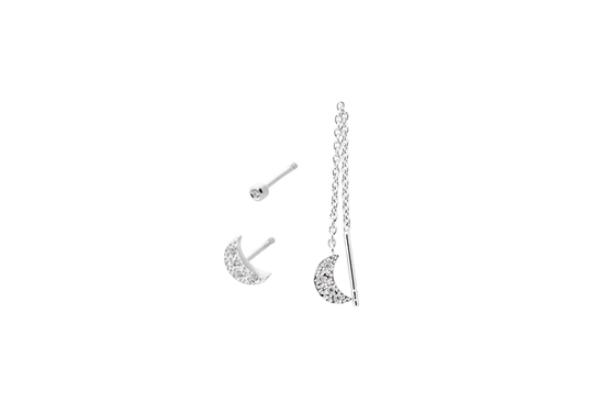 Pernille Corydon Moonlight Box Sterlinghopea Korvakorut C-113-S