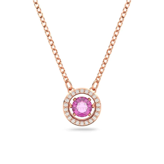Swarovski Sparkling Dance riipus violetilla kristallilla, rosekullan värinen