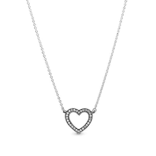 Pandora Sparkling Open Heart kaulakoru 590534CZ