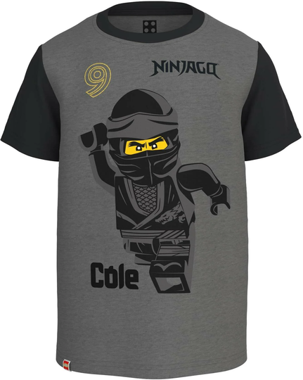 Lego Wear T-Paita, Dark Grey Melange, Koko 104