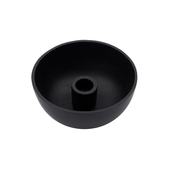 House Doctor Crown kynttilänjalka Ø13 cm Musta
