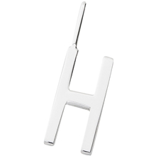 Design Letters Archetype Charm 10 mm Silver A-Z H