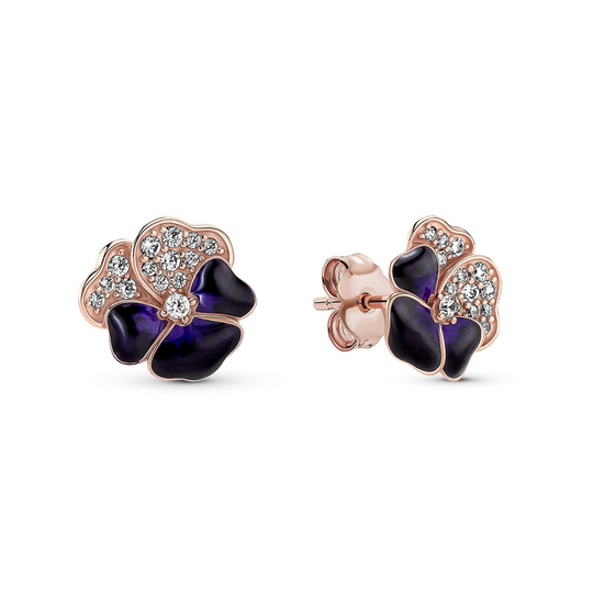 Pandora Deep Purple Pansy Flower -korvakorut 280781C01