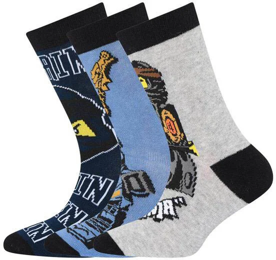 Lego Wear Sukat 3-pack, Grey melange, 31-33