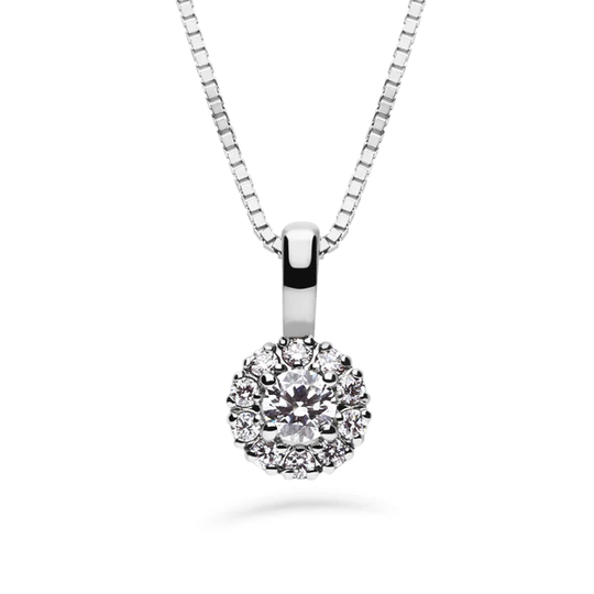 Silván Lauriel timanttiriipus 0,23ct, 14K valkokultaa, timanttikorut