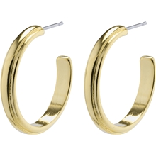 14221-2003 THANKFUL Medium Hoop Earrings 1 set