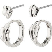14223-6023 PEACE Huggie Hoops & Earstuds Set 1 set