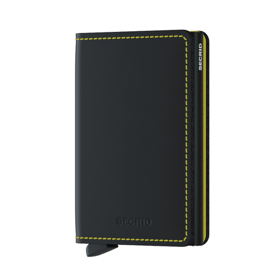 Secrid Slimwallet Matte Black&Yellow SM-BLACK-YELLOW