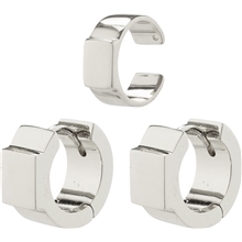 11224-6013 Friends Chunky Hoop Earrings & Cuff 1 set