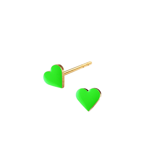 Scherning Heart Kullattu Hopea Korvakorut HE32-50G