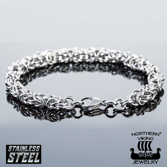 Northern Viking Jewelry Kuningasketju -rannekoru NVJRA003