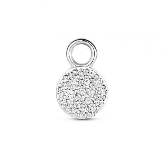 Spirit Icons Mini Drop 14 Karaatin Valkokulta Riipus Korvakoruun Ja Timantteja 0,083 Carat W/vs S64047