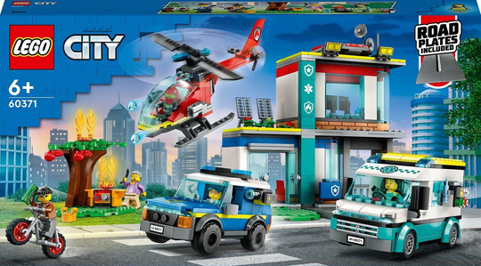LEGO City Police 60371 Hälytysajoneuvojen Päämaja