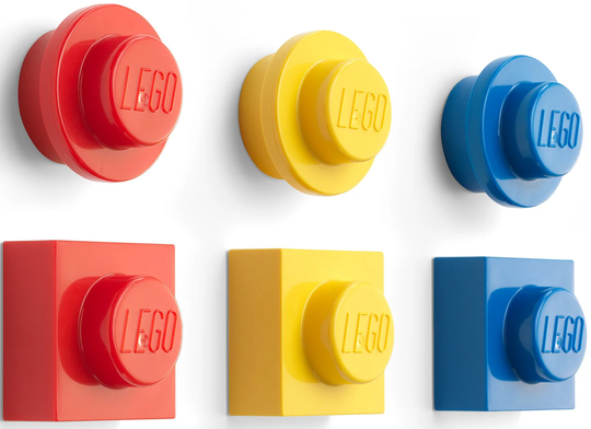 LEGO Magneetit 6-pack, Punainen/Sininen/Keltainen
