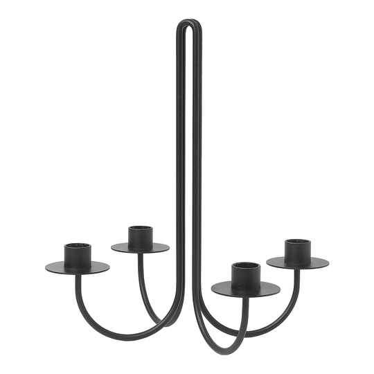 ferm LIVING Sway kynttelikkö, musta