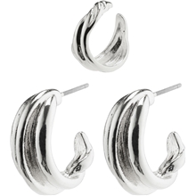 26221-6073 AMANDA Hoop & Cuff Set Earrings 1 set