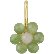 Design Letters MyFlower Charm Gold 7mm Green