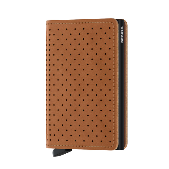 Secrid Slimwallet Perforated Cognac SPF-COGNAC