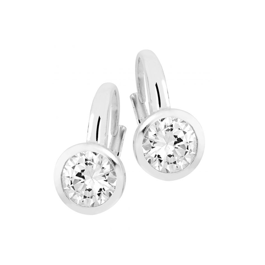 Hopeiset korvakorut PERS0614-9MM WHI