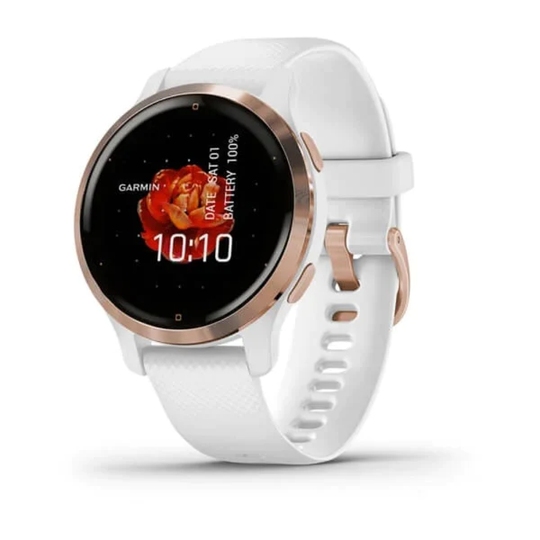 Garmin Venu 2S ruusukulta ja valkoinen, Amoled GPS-älykello 010-02429-13