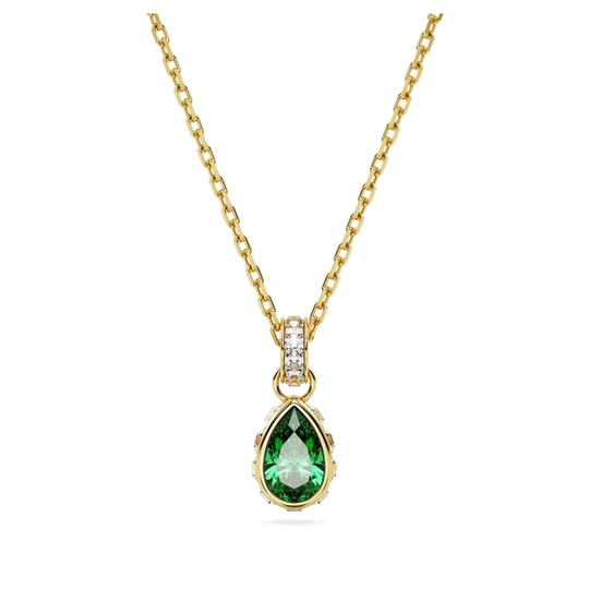 Swarovski Stilla riipus, keltakullan värinen ja vihreä kristalli
