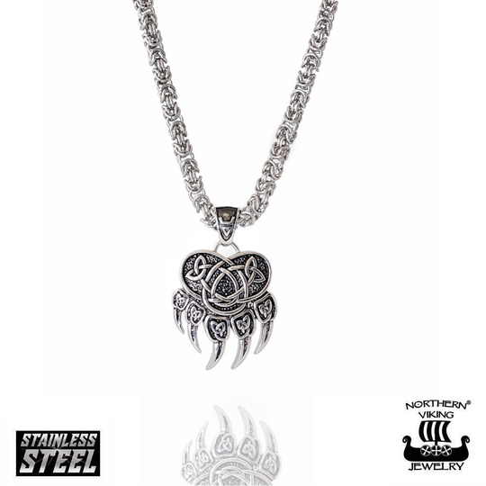 Northern Viking Jewelry Karhunkäpälä -kaulakoru 60 cm NVJRS047