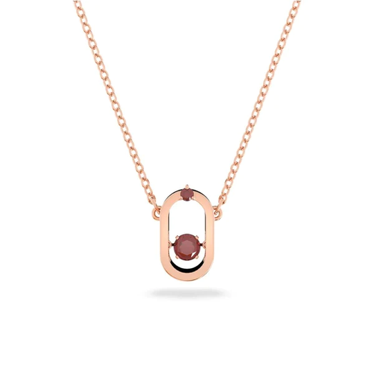 Swarovski Sparkling Dance riipus punaisilla kristalleilla, rosekullan värinen