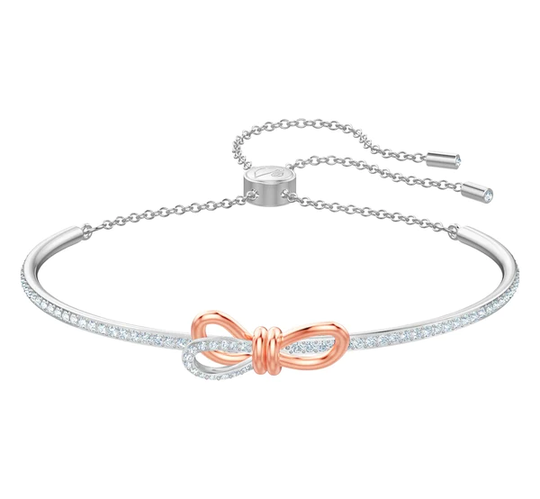 Swarovski Lifelong Bow kristallirannekoru, valkoinen