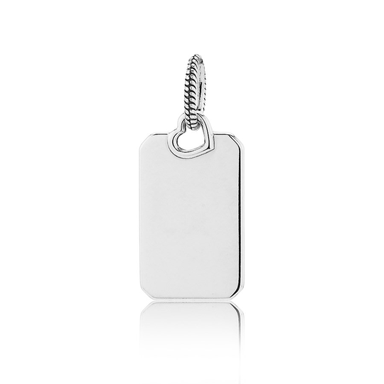Pandora Engravable Rectangle Tag Pendant riipus 398611C00