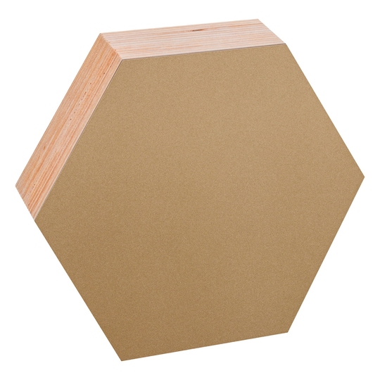 Kotonadesign Muistitaulu hexagon, 26 cm, kulta