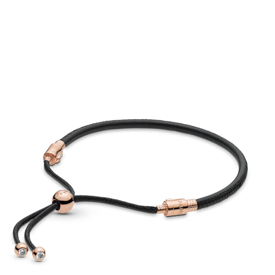 Pandora Moments Sliding Leather Bracelet -rannekoru 588059CBK-2